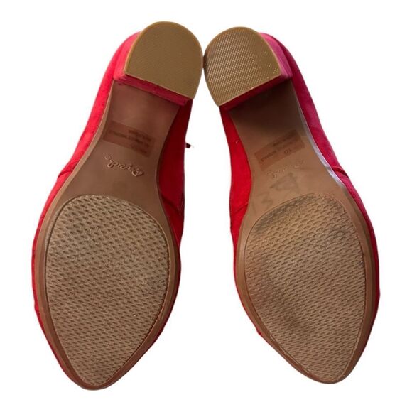 Qupid Women's Red Suede Platform Ankle Boots Booties 10 - Picture 6 of 6